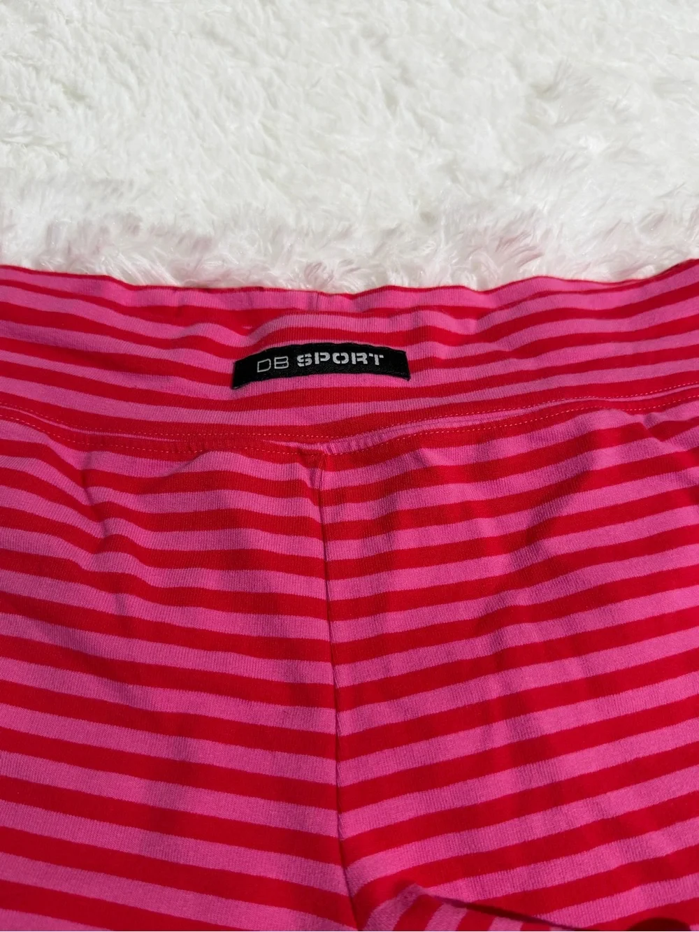 Dairy Boy XL/XXL Striped The Big Tee Mini Short Pink Picnic Stripe Matching Set